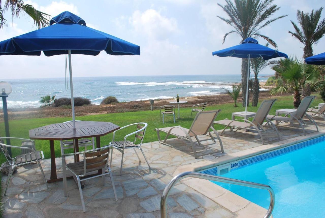 Sea Front Villa, Heated Private Pool, Amazing Location Paphos 323 คีสซอนเนกา ภายนอก รูปภาพ