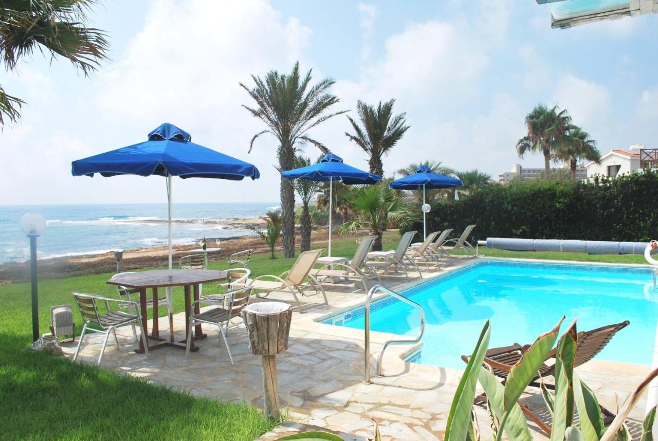 Sea Front Villa, Heated Private Pool, Amazing Location Paphos 323 คีสซอนเนกา ภายนอก รูปภาพ