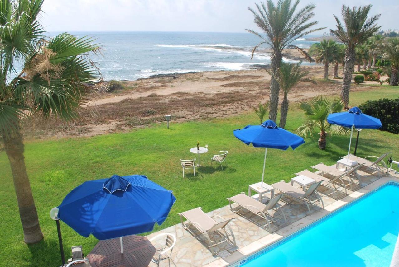 Sea Front Villa, Heated Private Pool, Amazing Location Paphos 323 คีสซอนเนกา ภายนอก รูปภาพ